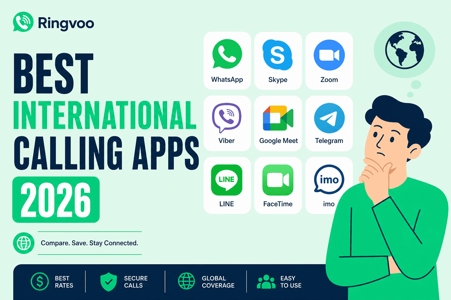 international calling apps — Ringvoo international calling guide cover illustration