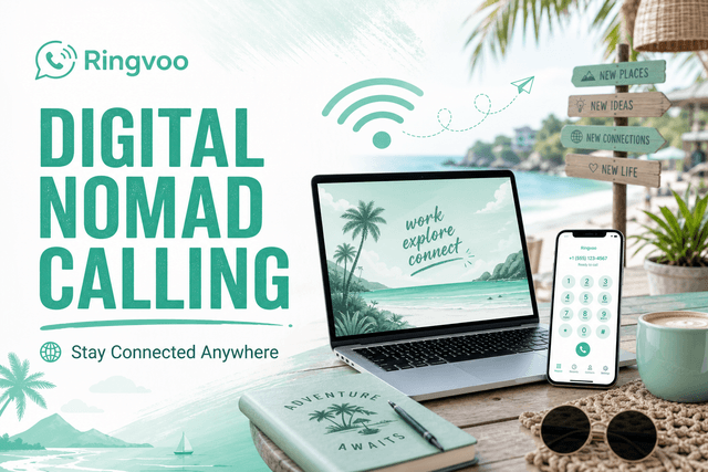 digital nomad international calls — Ringvoo blog cover