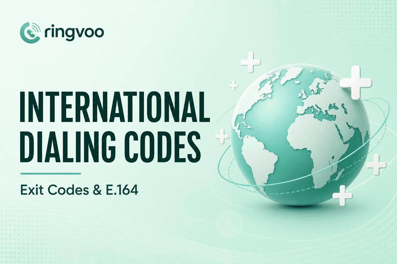 international dialing codes — Ringvoo international calling guide cover illustration